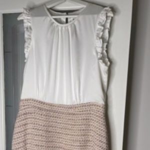 EVERNEW AUSTRALIA Mixed Fabric Dress